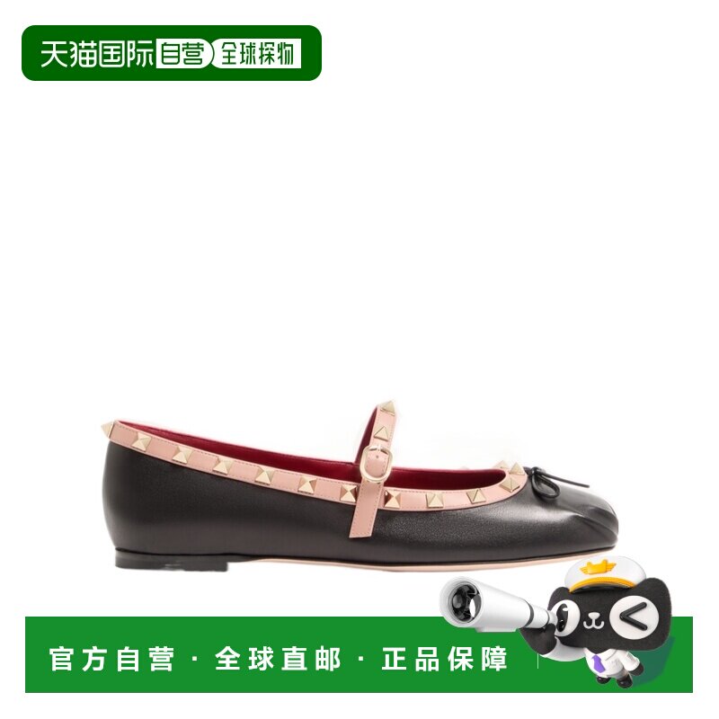 VALENTINO 女士芭蕾乐福鞋 WS0QA5XGR1ZD AW2025 黑色女鞋单鞋