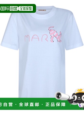 潮奢 Marni 玛尼 女士 動物字母標誌 T 卹 THJE0293S3USCY84