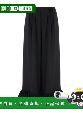 CHLOÉ 女士休闲裤 CH26APA29005001 AW2026 黑色 垂坠休闲裤