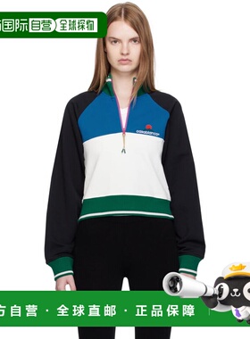1h可退 潮奢 Casablanca 女士 多色 Quarter Zip Colorblock 套头
