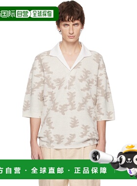 1h可退 潮奢 zegna 杰尼亚 男士 灰白色 Knitwear Polo 衫 UFSL76