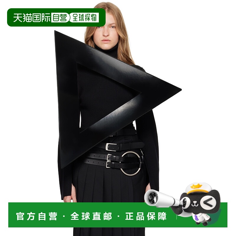 1h可退 潮奢 Junya Watanabe 渡边淳弥 女士 黑色 Enamel Triangl