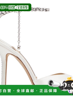 1h可退 潮奢 Jimmy Choo 周仰杰 女士 白色 Saeda 100 凉鞋 SAEDA