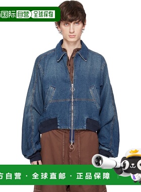 1h可退 潮奢 Edward Cuming 男士 蓝色 Bottom Heavy 飞行员夹克