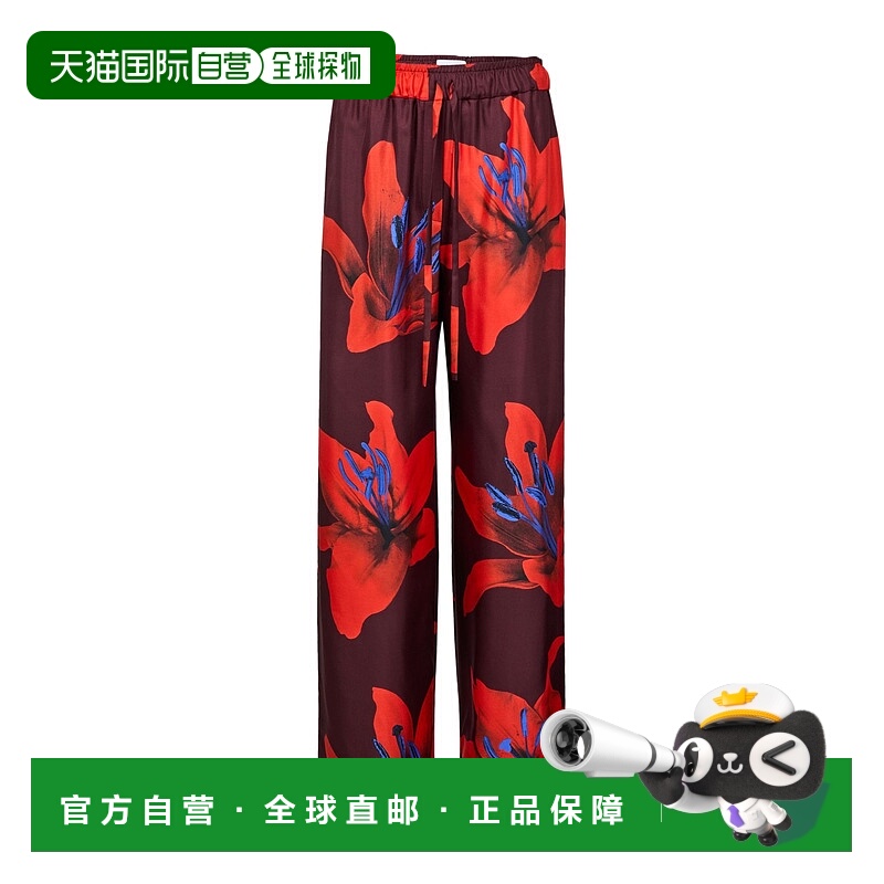 1h可退 ALEXANDER MCQUEEN 女士休闲裤 AMQ7D5TDBURGUNDY