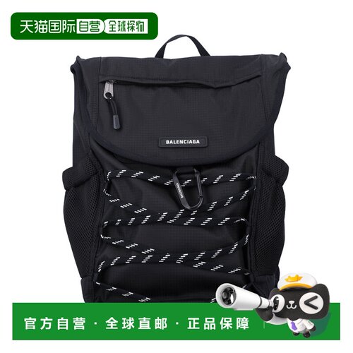 BALENCIAGA 男士双肩包 8667032ACGO1090 CO 黑色 'Hike' backpac