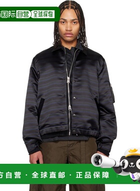 1h可退 潮奢 Sacai 男士 海军蓝 Horizontal Stripe 飞行员夹克 2