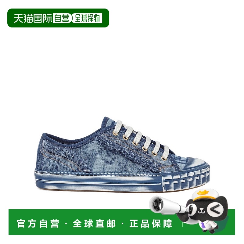 1h可退 FENDI 女士运动鞋 8E8753AU31F0NHJ SS2025 蓝色 Domino