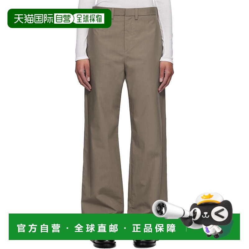 1h可退 潮奢 Rier 女士 灰褐色长裤 TRS24PPX 舒适时尚