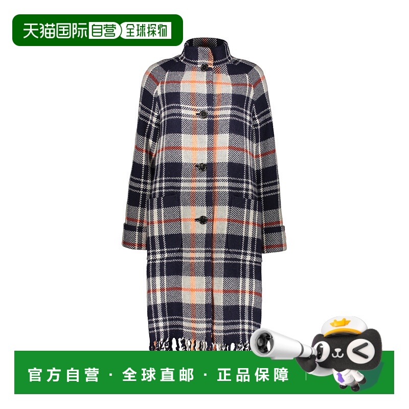 1h可退 KENZO 女士披肩 FC62MA0589OL77 AW2022 花色 格纹大衣