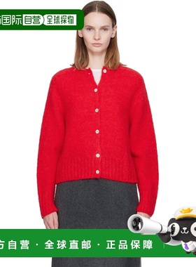 1h可退 潮奢 Nothing Written 女士 红色 Alpaca Knit 开衫 NW24P