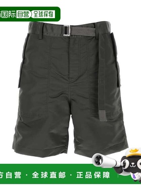 SACAI 男士休闲裤 2302994M531 SS2023 花色 Nylon khaki shorts