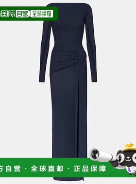 1h可退 潮奢 ALEX PERRY 女士 半透视褶皱礼服 blue蓝色 舒适时尚