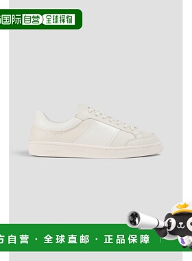 1h可退 潮奢 Sandro 男士 皮质运动鞋 SHACH01052BLANC男鞋