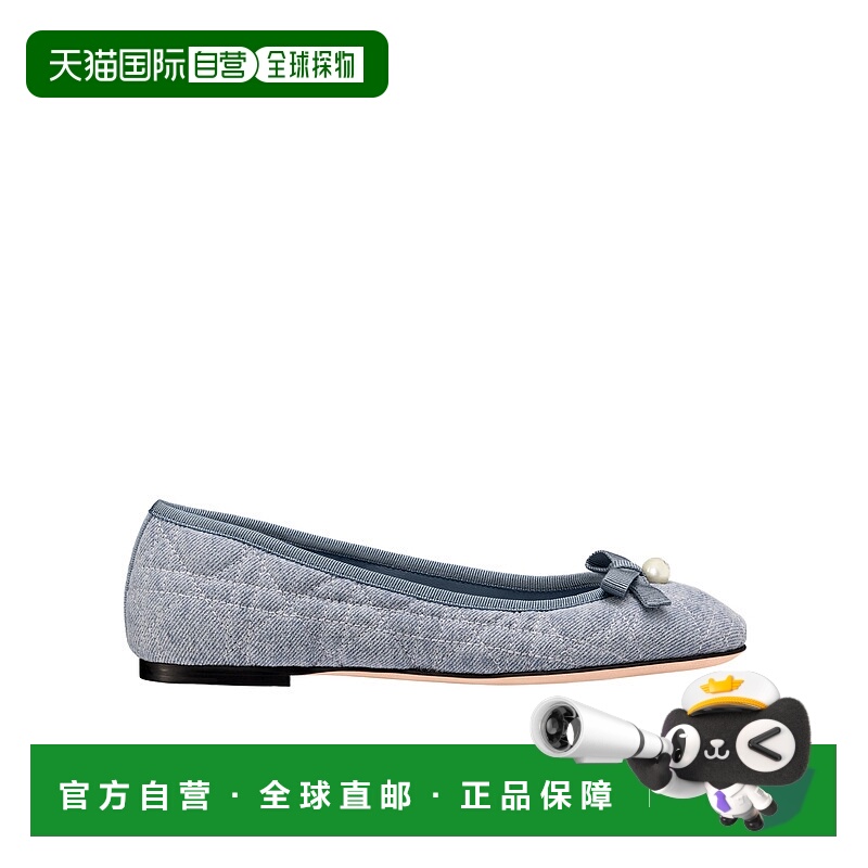 1h可退 dior 女士 时尚休闲鞋迪奥芭蕾舞鞋蝴蝶结