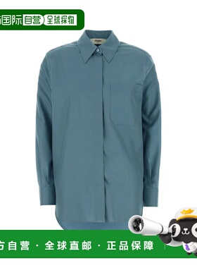 FENDI 女士衬衫 FS8333AVJRF1UKD SS2026 蓝色 长袖衬衫