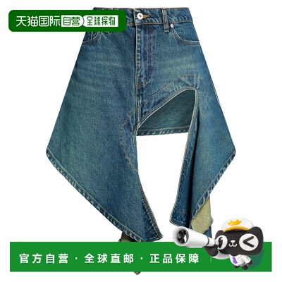 潮奢 Y PROJECT 女士 牛仔半身裙 blue蓝色 舒适时尚