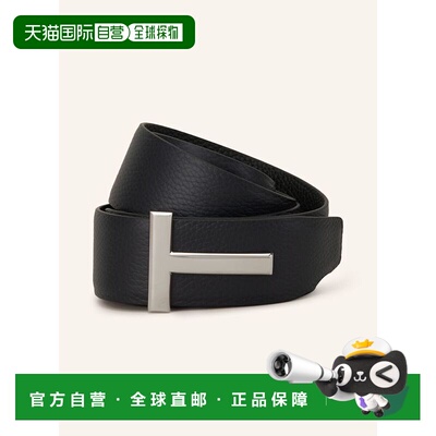 TOM FORD 男士腰带 100140634917000 CO 黑色 Leather belt