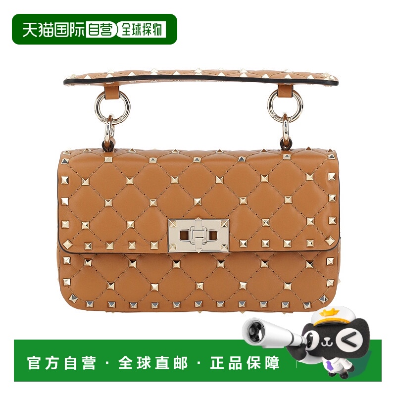 1h可退 VALENTINO 女士斜挎包 WB0123NAPWU1 SS2025 棕色 铆钉单