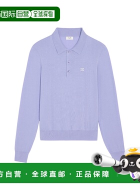CELINE 男士T恤 RY0FC367Y33LP AW2025 蓝色 长袖POLO衫