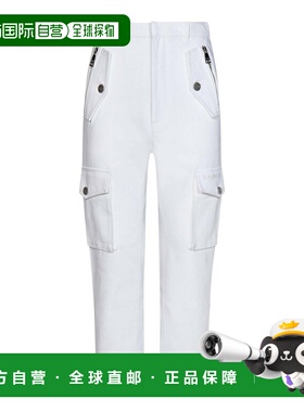 BALMAIN 男士休闲裤 BH1PQ006CE250FA SS2024 白色 Balmain Trous