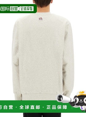 A.P.C. 男士卫衣 COHCMH27964PAA SS2025 灰色 长袖卫衣