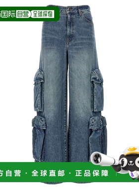 AMIRI 女士牛仔裤 PS24WDF016 SS2024 蓝色 AMIRI 'Baggy Cargo'