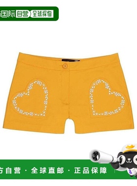 MOSCHINO 女士短裤 WO06201S2549J51 AW2024 黄色 徽标细节短裤