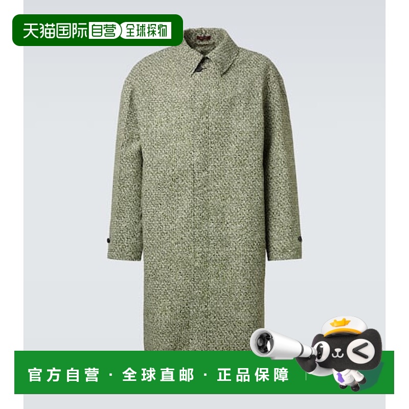 1h可退 潮奢 Gucci 古驰 男士 印花府绸风衣 green绿色 舒适时尚