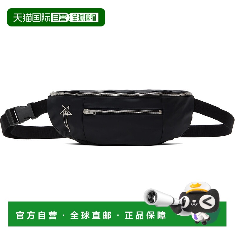 1h可退 潮奢 rick owens 瑞克 欧文斯 男士 黑色 Champion 联名腰