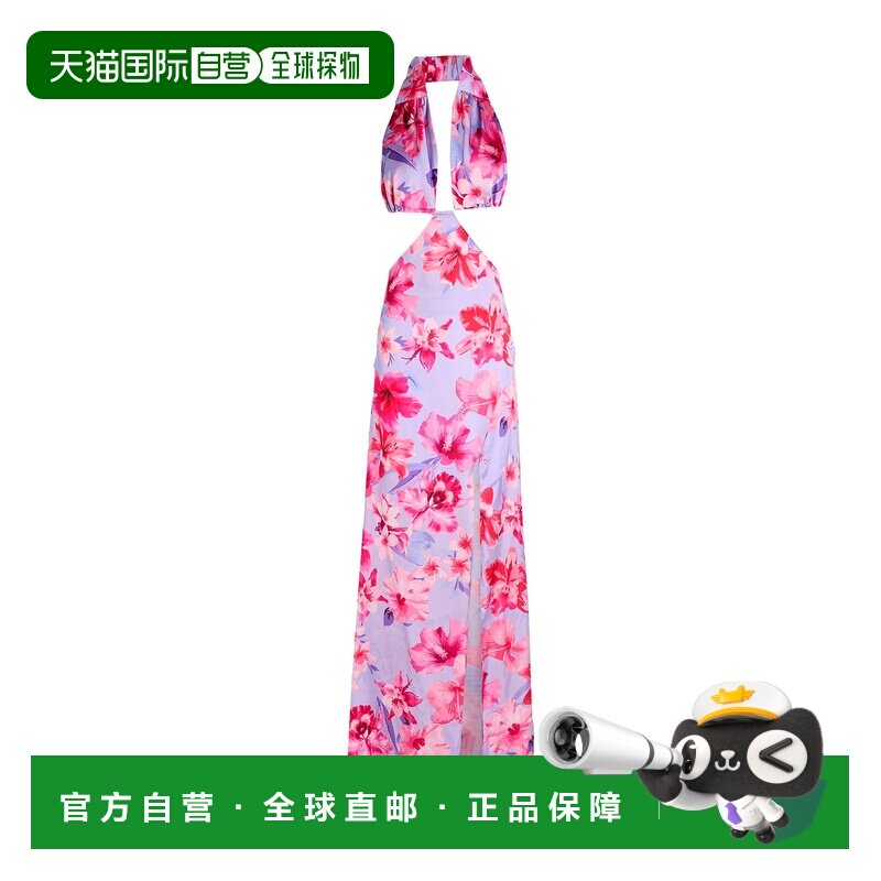 Pinko 品高 女士 长款连衣裙 purple紫色 舒适时尚长裙吊带性感图片
