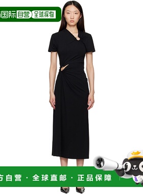 1h可退 潮奢 Rabanne 女士 黑色 Piercing 连衣裙 25PJRO062CO055