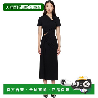 1h可退 潮奢 Rabanne 女士 黑色 Piercing 连衣裙 25PJRO062CO055