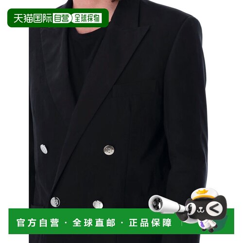 BALMAIN 男士夹克 AH0SG030CD680PA AW2023 黑色 Black cotton tw