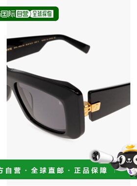 BALMAIN 男士太阳镜 BPS140A5400 SS2023 灰色 徽标太阳镜