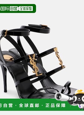 1h可退 潮奢 Saint Laurent 圣罗兰 女士 Cassandra 90 漆皮凉鞋