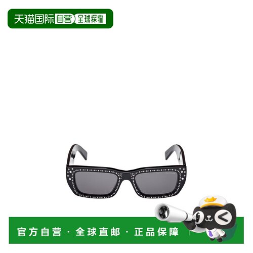 MONCLER 女士眼镜 ML0252P01BLACK AW2024 灰色 矩形太阳镜配饰