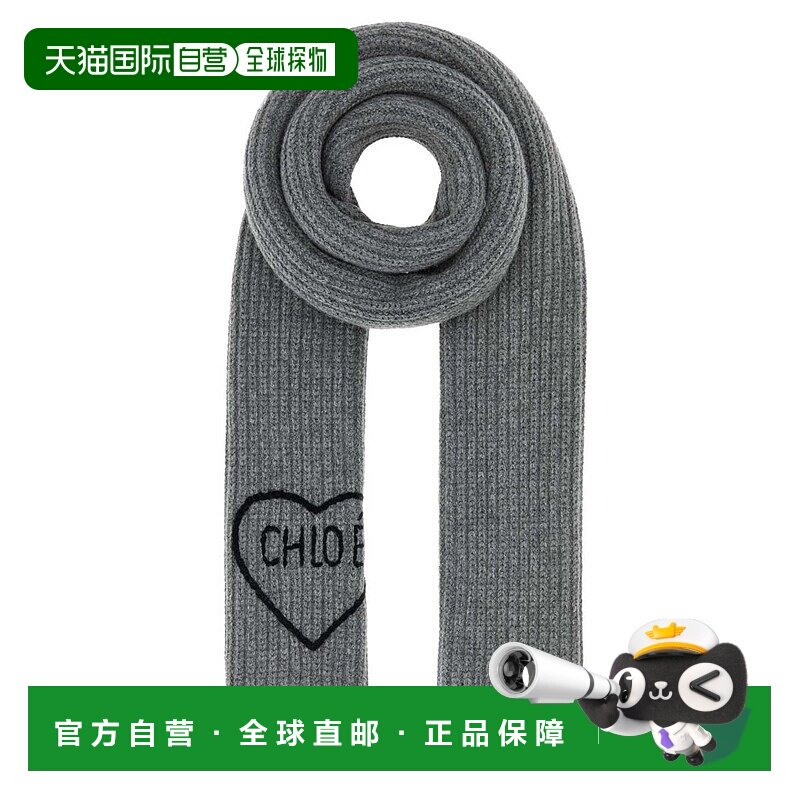 CHLOÉ 女士围巾 CH26SKS05WCS012 SS2026 灰色 Chloe Scarves And