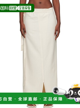 1h可退 潮奢 Baserange 女士 灰白色 Venn 半身裙 SSVEWSAU25