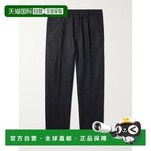 男士 Bill 1630 1h可退 子 Nn07 直筒褶裥羊毛混纺裤 2271630 潮奢