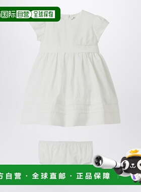 1h可退 潮奢 il gufo 女童 白色裤裙式粘胶纤维府绸连衣裙童装 P2