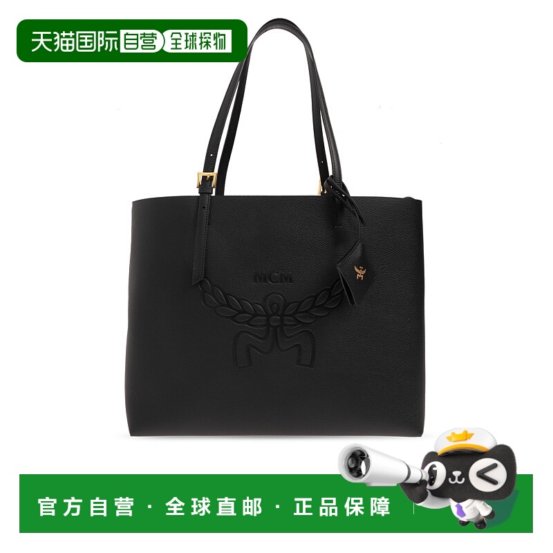 1h可退 MCM 女士手提包 MWPESAC06BK0BLACK CO 黑色 ?Himmel Medi