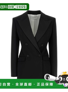 GIVENCHY 女士西服 BW30KW15CT001 AW2025 黑色 Satin lapel blaz
