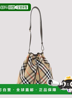 BURBERRY 女士单肩包 8093869B93 SS2025 卡其色 MEDIUM DRAWSTRI