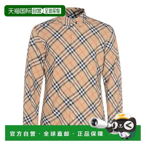 1h可退 BURBERRY 男士衬衫 8115497B9368 AW2025 浅棕色