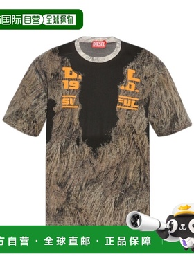 DIESEL 男士T恤 A159170CPAA9XXA AW2024 花色短袖