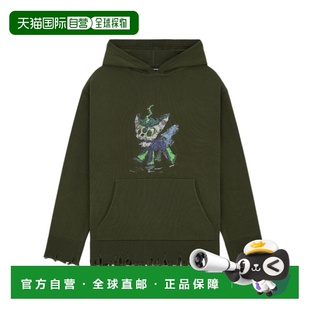 WDKT025659UKK 针织毛衣 SS2025 绿色 连帽卫衣 WE11DONE 长袖 男士