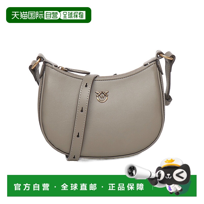 1h可退 PINKO 女士斜挎包 103538A0F1I68Q AW2025 灰色 半月形单