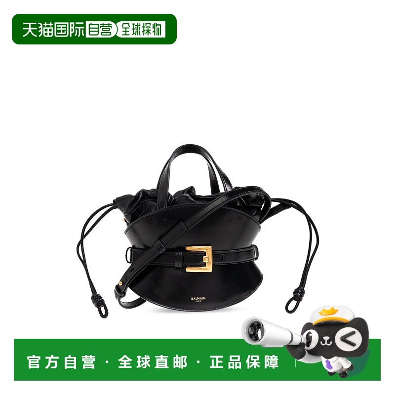 1h可退 BALMAIN 女士手提包 FN1DP017LBFO0PA AW2025 黑色 SHUFFL