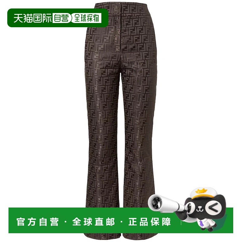 1h可退 FENDI 女士休闲裤 FAB403AT91F1T6HDARKBROWN AW2025